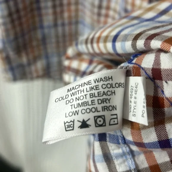 Orvis Men's Multi Color Cotton Long Sleeve Button Down Shirt Size Large - Picture 4 of 5